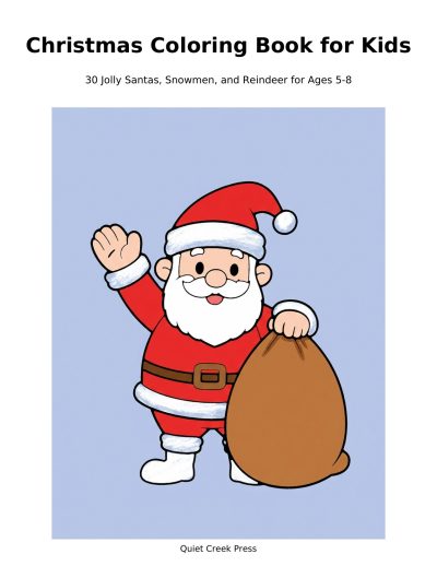 Christmas Coloring Book for Kids coloring book cover