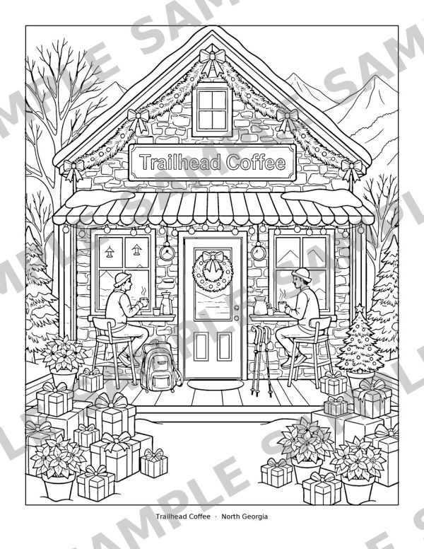 Christmas Coffee Houses, sample page: Trailhead Coffee, North Georgia