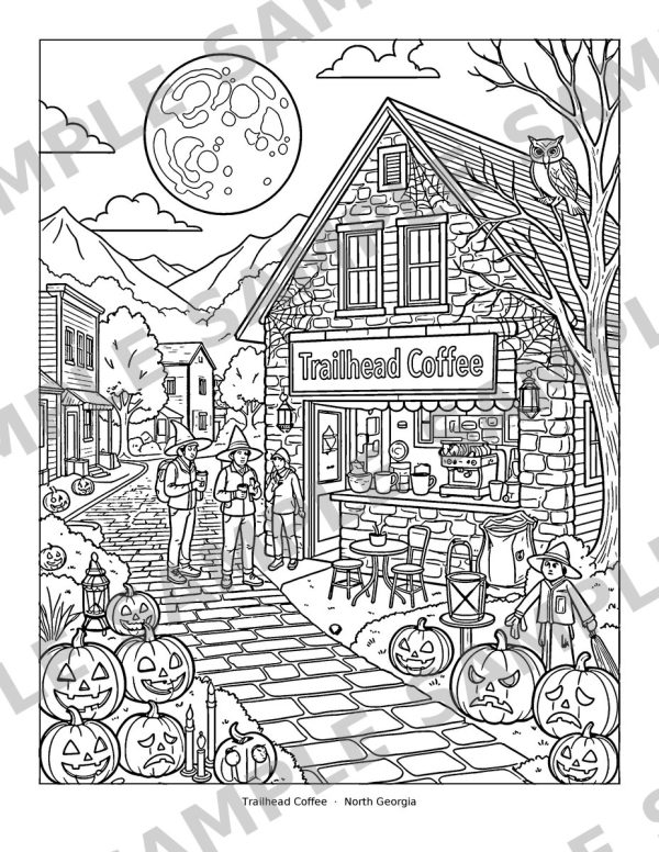 Halloween Coffee Houses, sample page: Trailhead Coffee, North Georgia