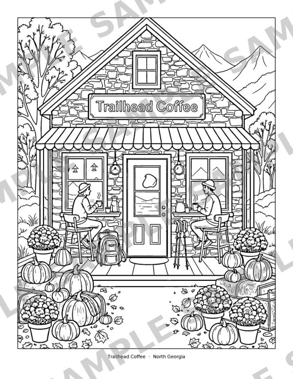 Autumn Coffee Houses, sample page: Trailhead Coffee, North Georgia